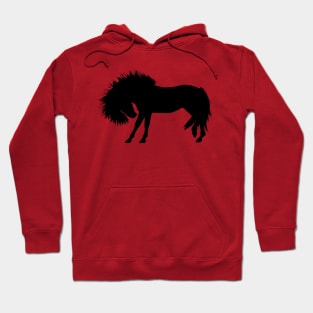 Sad Horse Silhouette Hoodie